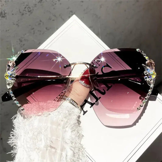 Women Luxury Diamond Rhinestone Sunglasses