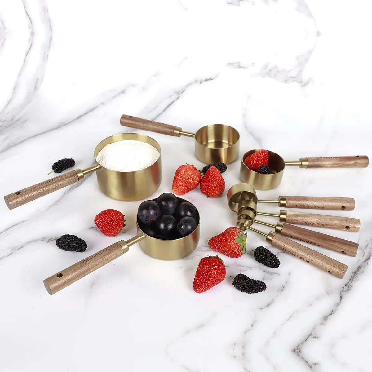 Luxury Gold Measuring Cup and Spoon Set