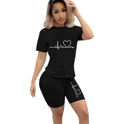 Women Two Piece Summer Sportswear and Casual Set