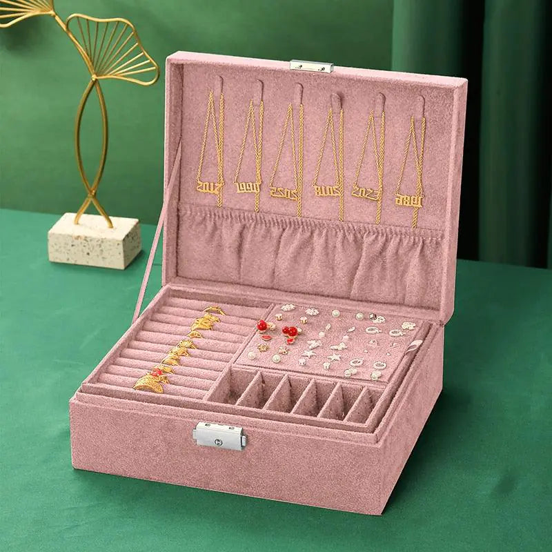 Velvet Jewelry Box Organizer