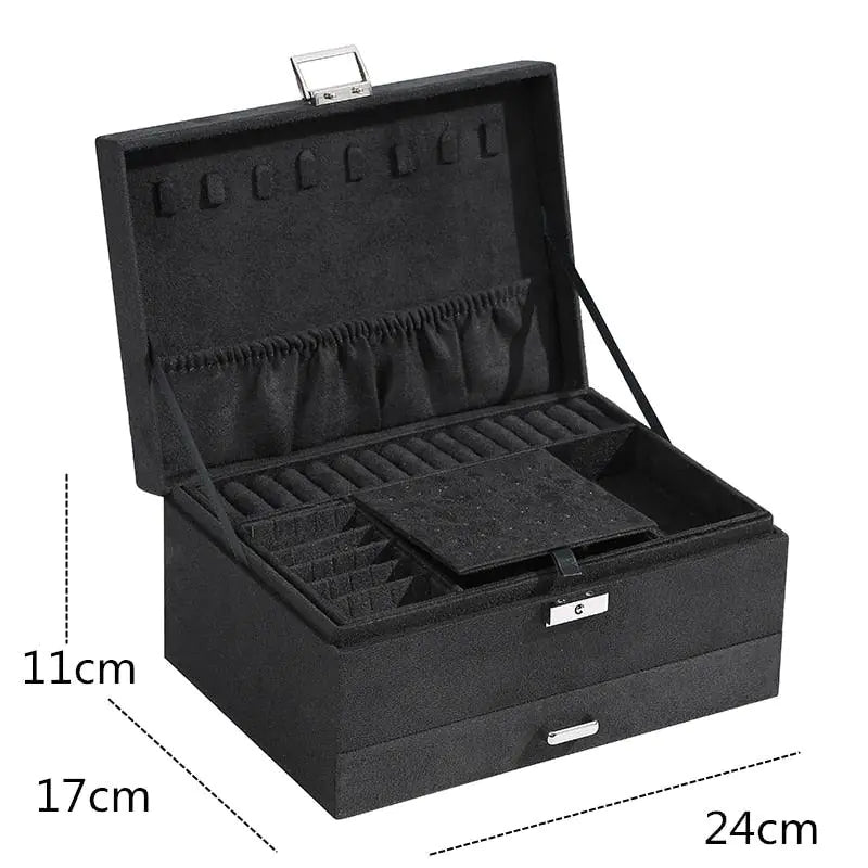 Velvet Jewelry Box Organizer