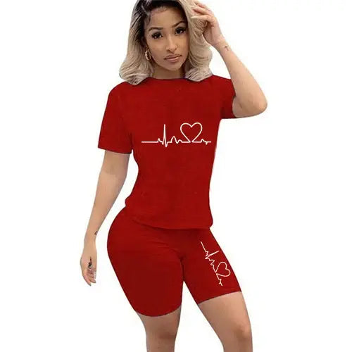 Women Two Piece Summer Sportswear and Casual Set