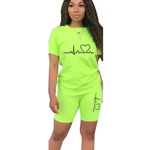 Women Two Piece Summer Sportswear and Casual Set