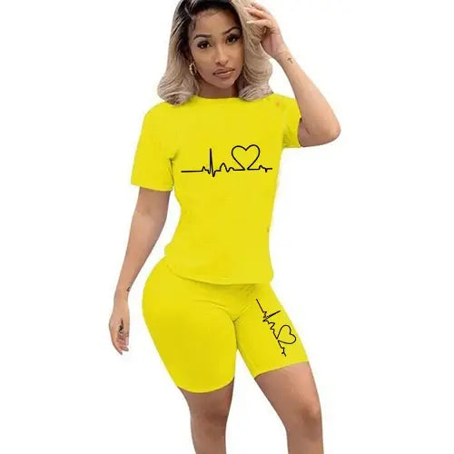 Women Two Piece Summer Sportswear and Casual Set