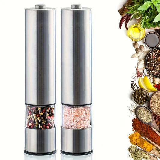 Electric Salt and Pepper Grinder Set