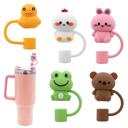 Animal Shape Silicone Straw Cover Cap For Stanley Cup